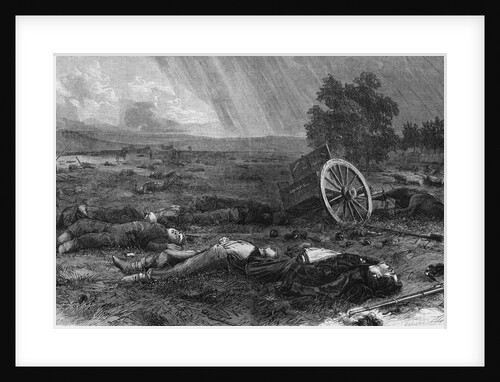 Bodies Lying on Civil War Battlefield by Anonymous