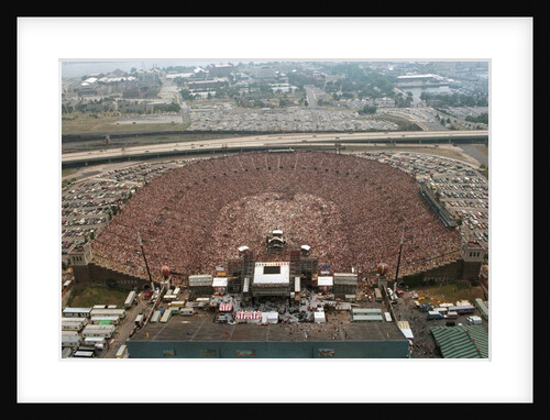 Aerial View of Packed JFK Stadium by Anonymous