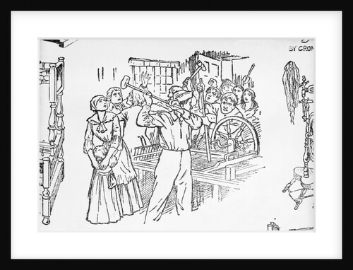 Destruction of Spinning Jenny by Anonymous