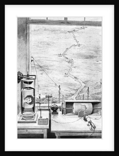Drawing/Telegraph Transmission of Photo by Anonymous