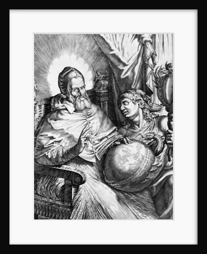 Pope Gregory Seated with Globe in Lap by Anonymous