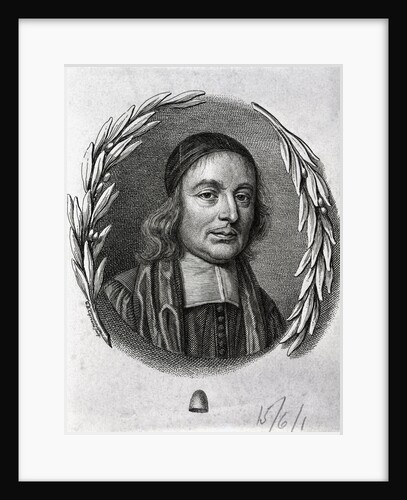 Engraving of Mathematician John Wallis by Anonymous