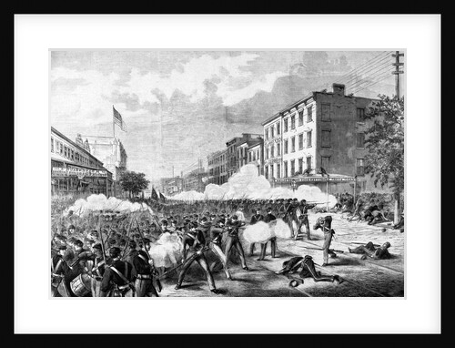 Militia Fire into Anti-Irish Riot Crowd by Anonymous