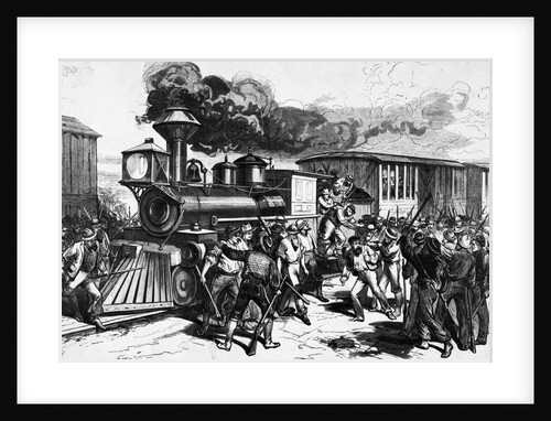 Strikers Threaten Railroad Workers by Anonymous