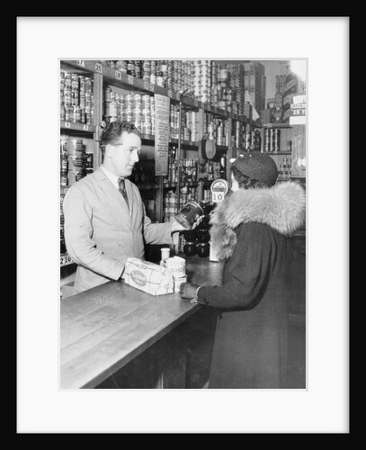 Woman and Grocer by Anonymous