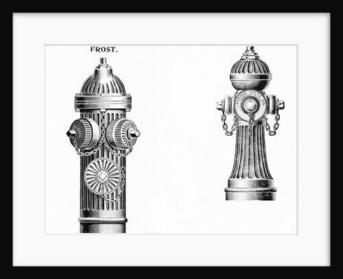 Woodcut Of Fire Hydrant by Anonymous
