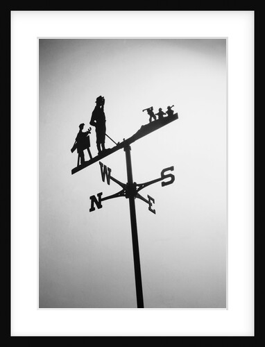 Golfer And Caddy Weather Vane by Anonymous