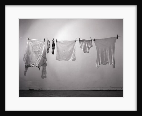 Clothes/Socks/Underwear On Clothesline by Anonymous