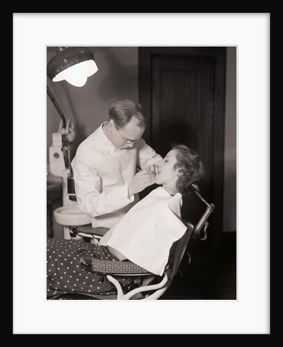 Dentist Examining Patients Teeth by Anonymous