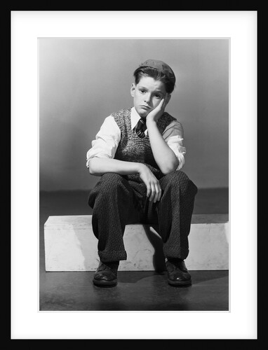 Boy in Dejected Pose by Anonymous