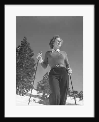 Woman Modelling Ski Clothing by Anonymous