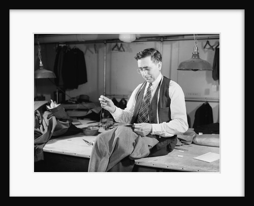 Tailor Sewing a Jacket by Anonymous