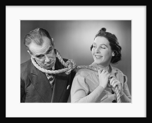 Wife Leading Husband with Noose by Anonymous