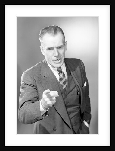 Businessman Pointing by Anonymous