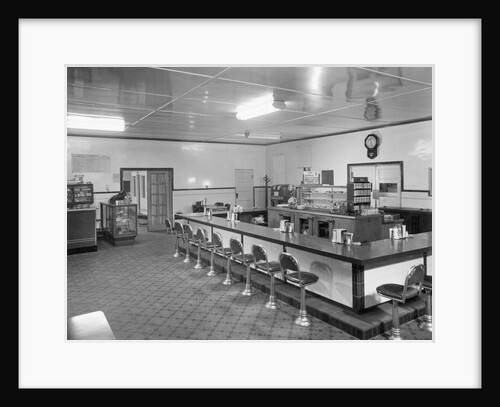 Interior Of An Empty Diner by Anonymous