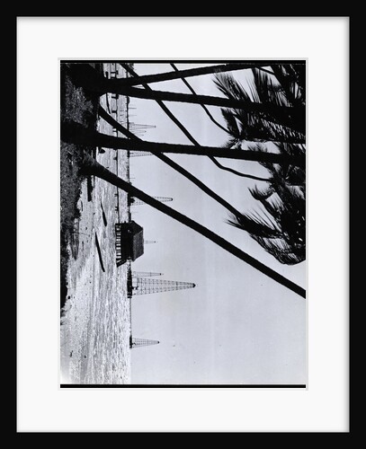 Oil Drilling Platforms on Lake Maracaibo by Anonymous