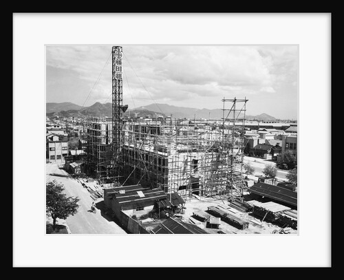 Scaffolded City Building by Anonymous