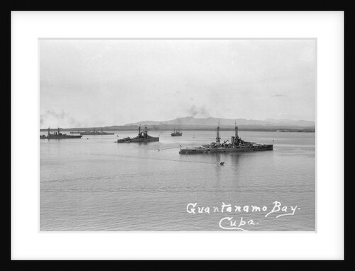 U.S. Warships Sail in Guantanamo Bay by Anonymous