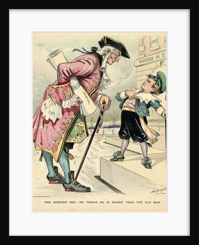 Cartoon of Brooklyn, Greater New York by Anonymous