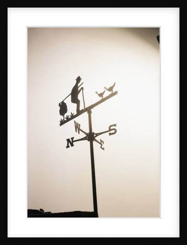 Weather Vane with Old Man and Cane by Anonymous