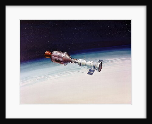 Artist's Concept of Joint Appolo-Soyuz by Anonymous