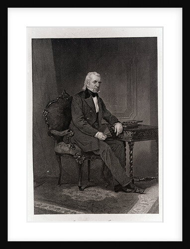 Engraved Portrait Of James Knox Polk by Anonymous