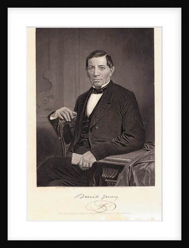 Benito Juarez Seated W/Arm On Table by Anonymous
