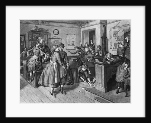 Girls Dancing And Playing In Classroom by Anonymous