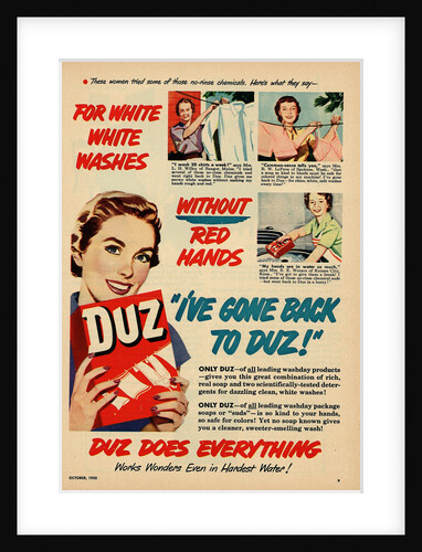 Duz Laundry Detergent Advertisement by Anonymous