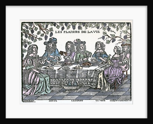 Diners At Table Show Pleasures: Illus by Anonymous