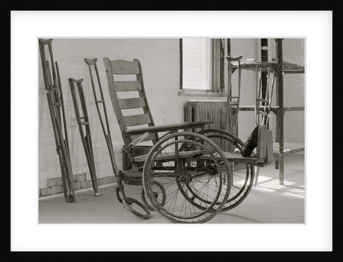 Wheelchair and Crutches at Ellis Island by Anonymous