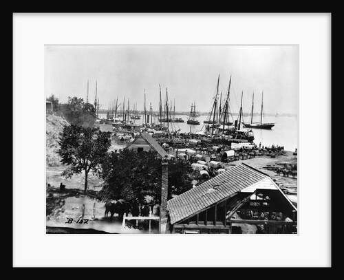 Supplies Landing in Virginia Harbor by Anonymous