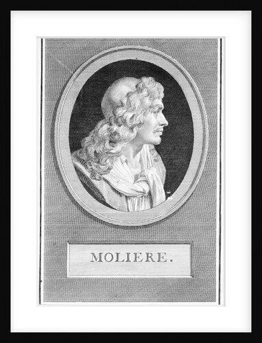 Profile Portrait of Moliere by Anonymous