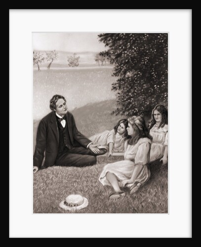 Lewis Carroll Reading/Children/Painting by Anonymous