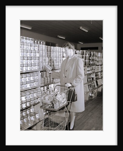 Woman Buying Food In Grocery Store by Anonymous
