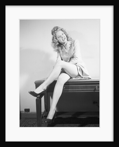 Woman Seated with Legs Crossed by Anonymous