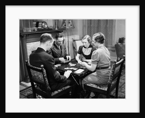 Bridge Players at Table by Anonymous