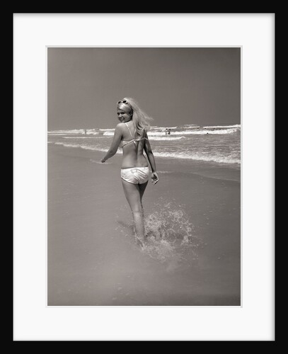 Beachgoer Looking over Her Shoulder by Anonymous