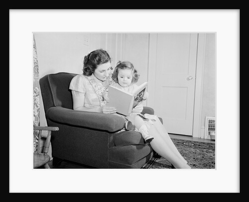 Mother Reading to Daughter by Anonymous