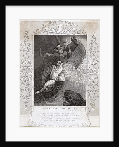 Illus/Jonah Being Cast Into Sea by Anonymous