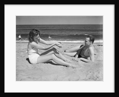 Couple at the Beach by Anonymous