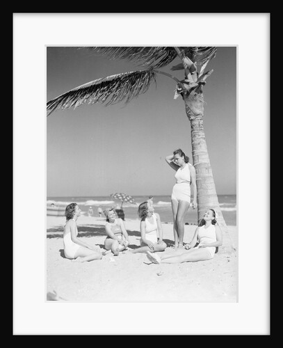 Group Of Women On Beach by Anonymous