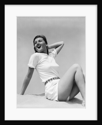 Woman Wearing White Outfit by Anonymous
