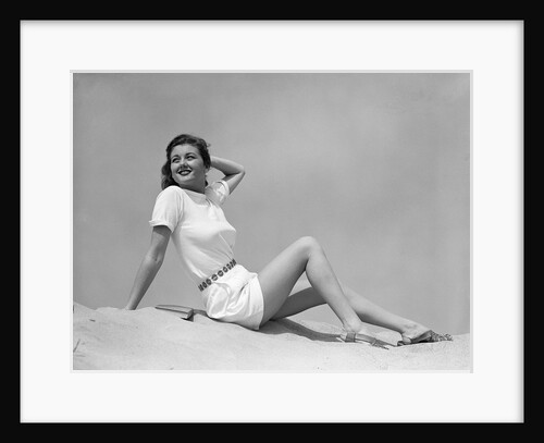 Woman in White Shirt and Shorts by Anonymous