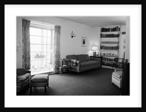 Interior of 1950s Living Room by Anonymous