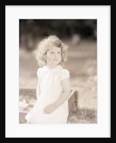 Girl in White Dress by Anonymous
