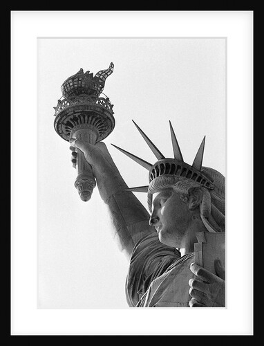 Detail of the Statue of Liberty by Frederic Auguste Bartholdi