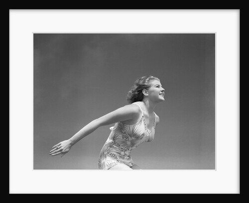 Woman Preparing to Jump by Anonymous