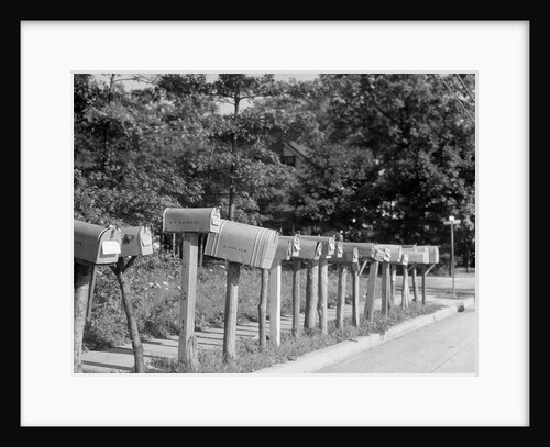 Row of Mailboxes by Anonymous