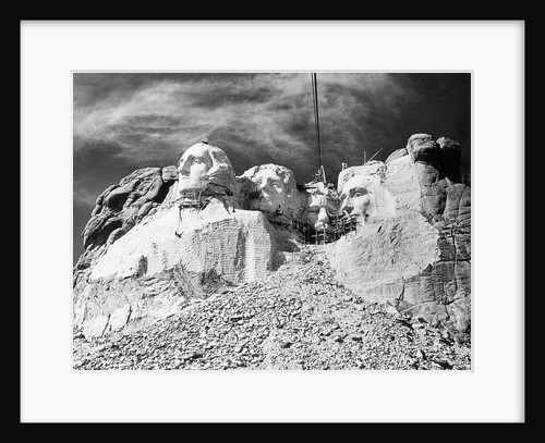 Mount Rushmore Construction by Anonymous